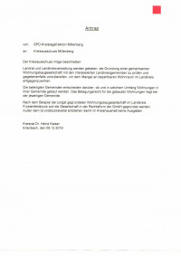 SPD-Antrag Wohnungsbaugesellschaft vom 09.12.2019